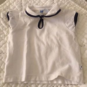 Jacadi cap sleeve shirt